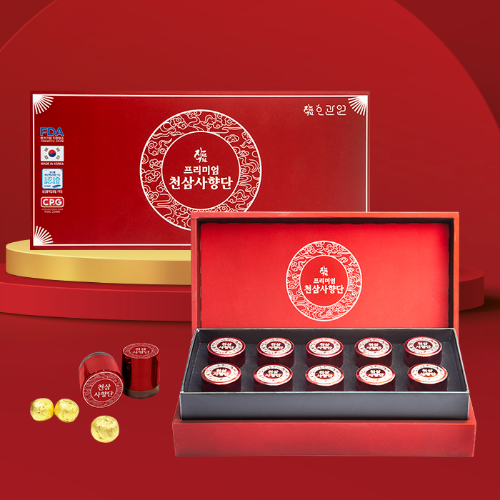 [BUY 2 GET 1 EVENT] 자연내림 프리미엄 천삼사향단 37.5g(3.75g*10환)